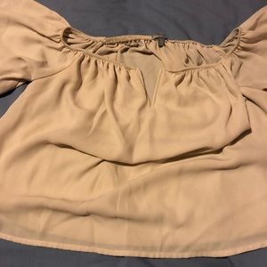 Off the shoulder Crop Top Charlotte Russe